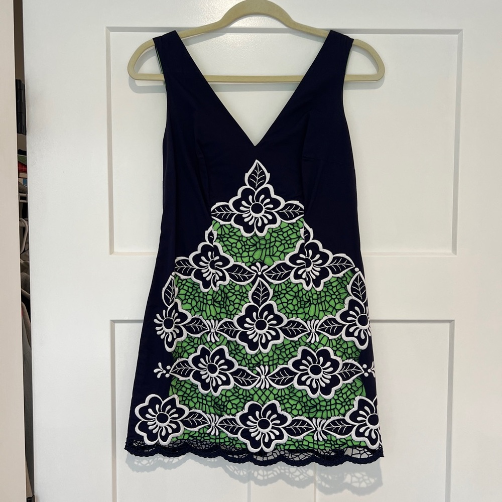 Lilly Pulitzer Navy and Green Dress